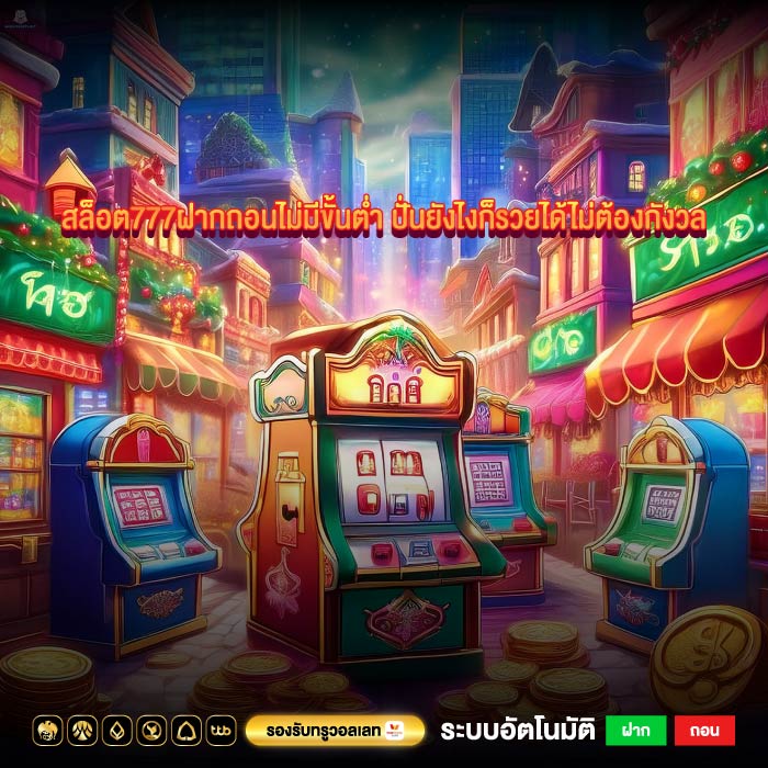 สล็อต777ฝากถอนไม่มีขั้นต่ำ ปั่นยังไงก็รวยได้ไม่ต้องกังวล